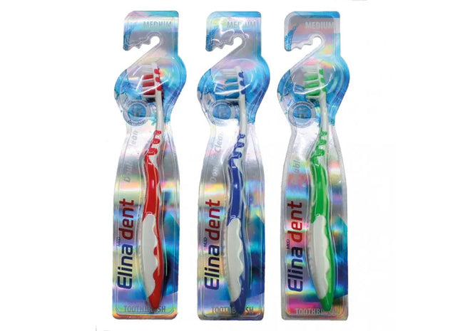 Elina Multi-Head Toothbrush 1-Pack with Tongue Cleaner TK Gruppe® Grosshandel 