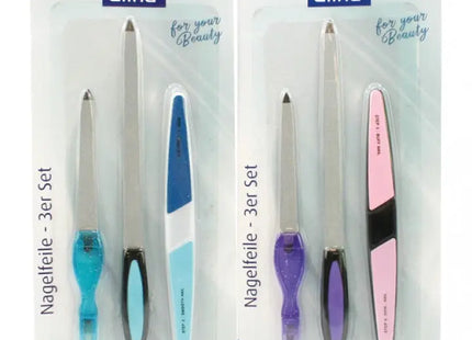 Elina Nagelfeilen-Set, 3 Stück, 2 Farben sortiert, auf Karte TK Gruppe® Grosshandel 