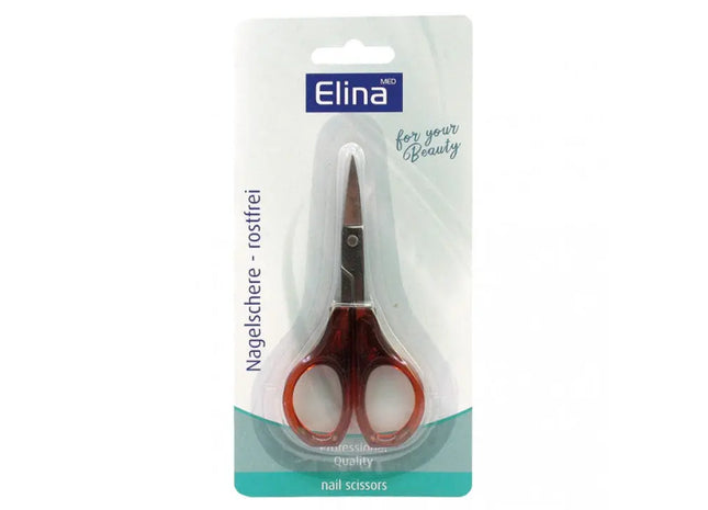 Elina Nagelschere aus Edelstahl, 9cm, präzises Pflegewerkzeug, auf Karte verpackt TK Gruppe® Grosshandel 