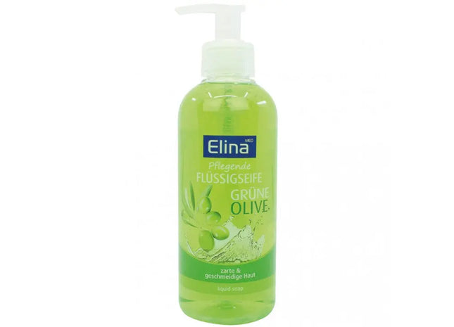 Elina Oliven Flüssigseife, 300ml mit Spender – Sanfte Pflege für Alle Hauttypen TK Gruppe® Grosshandel 
