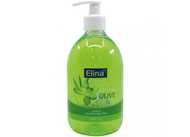 Elina Olivenöl Flüssigseife, 500ml mit Spender – Pflegt und Reinigt Sanft TK Gruppe® Grosshandel 