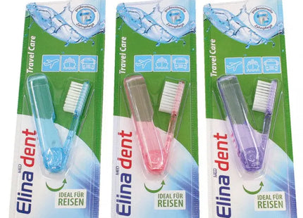 Elina Reisezahnbürste, 14cm, auf Karte - Ideal für Unterwegs TK Gruppe® Grosshandel 