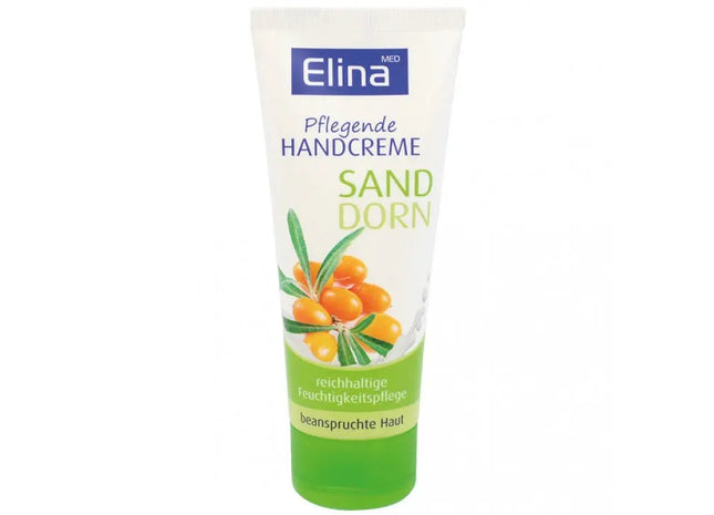 Elina Sanddorn Handcreme, 75ml Tube - Intensive Pflege für trockene Hände TK Gruppe® Grosshandel 