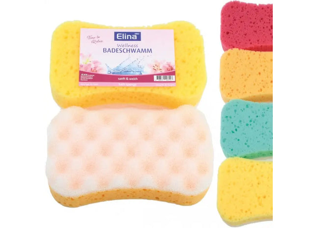 Elina Taillierte Badeschwamm 17x9.9x5cm - Ergonomisch, Sanft, Langlebig TK Gruppe® Grosshandel 