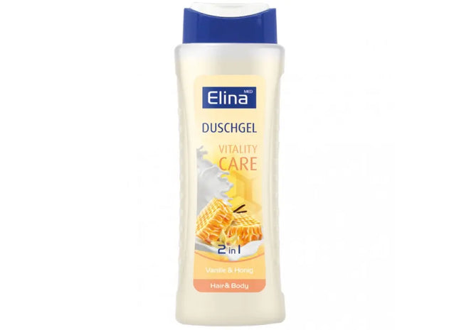 Elina Vitality Care 2-in-1 Duschgel, 300ml, Belebende Körper- & Haarpflege TK Gruppe® Grosshandel 