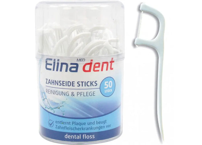 Elina Zahnseide-Sticks, 50 Stück in dekorativer Dose TK Gruppe® Grosshandel 