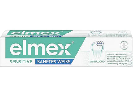 Elmex Sensitive Sanftes Weiß Zahnpasta 75ml - Schonende Aufhellung für empfindliche Zähne TK Gruppe® Grosshandel 