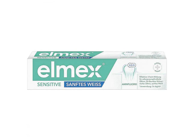 Elmex Sensitive Sanftes Weiß Zahnpasta 75ml - Schonende Aufhellung für empfindliche Zähne TK Gruppe® Grosshandel 