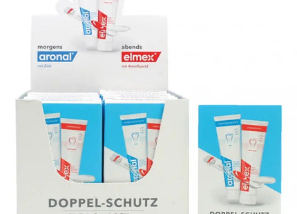 Elmex & Aronal Mini Toothpaste Set 2x12ml - Complete Oral Care Travel Pack TK Gruppe® Grosshandel 
