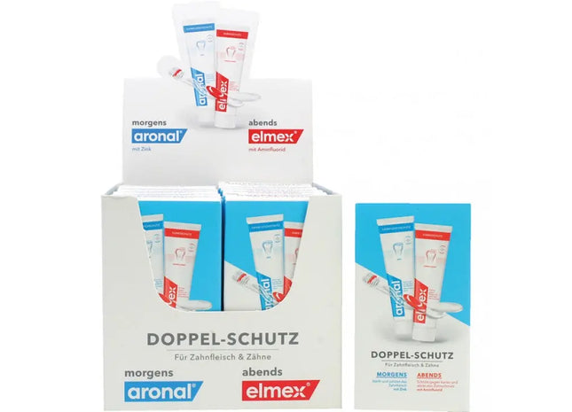 Elmex & Aronal Mini Toothpaste Set 2x12ml - Complete Oral Care Travel Pack TK Gruppe® Grosshandel 