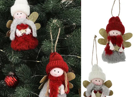 Engel-Anhänger, 2er-Set, ca. 11cm Hoch - Zarte Schmuckstücke für die Dekoration TK Gruppe® Grosshandel 