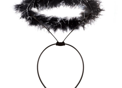 Engel Halo Schwarz – Perfektes Kostümzubehör für Karneval & Halloween TK Gruppe® Grosshandel 