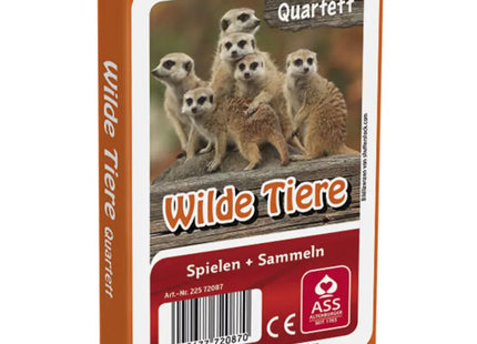 Entdecke Wilde Tiere Quartett, 33 Karten in Faltschachtel - Spannendes Lernspiel TK Gruppe® Grosshandel 