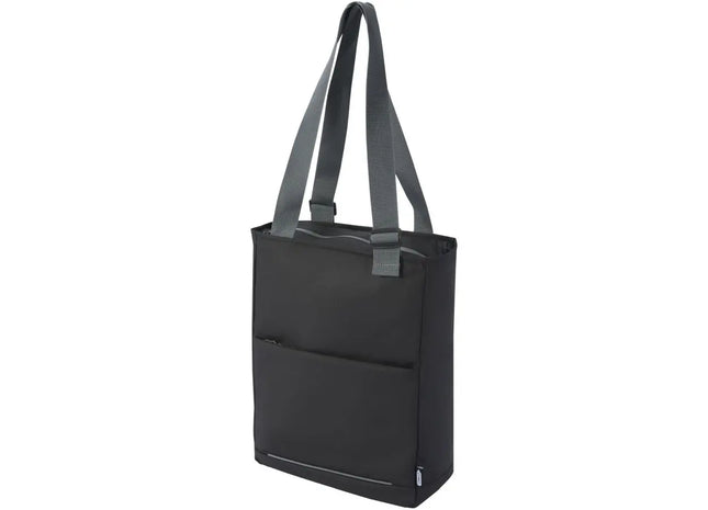 Entdecken Sie die Aqua wasserabweisende 14 Laptop-Tragetasche aus GRS Recyclingmaterial - schwarz TK Gruppe® Grosshandel 