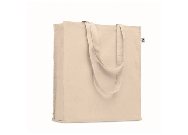 Entdecken Sie die Einkaufstasche Organic Cotton BENTE – beige, nachhaltig und stilvoll TK Gruppe® Grosshandel 
