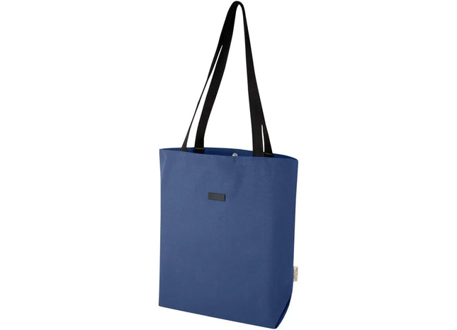 Entdecken Sie die Joey vielseitige Tragetasche aus GRS recyceltem Canvas 14L – navy, nachhaltig und stilvoll TK Gruppe® Grosshandel 