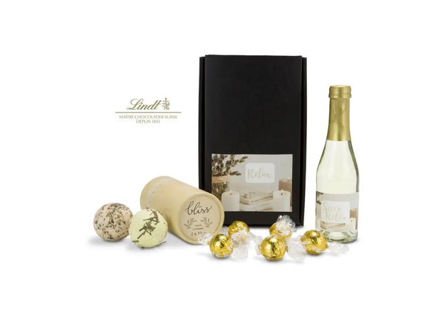 Entspannungs- und Genusspaket: Perlender Secco und Relax-Accessoires TK Gruppe® Grosshandel 