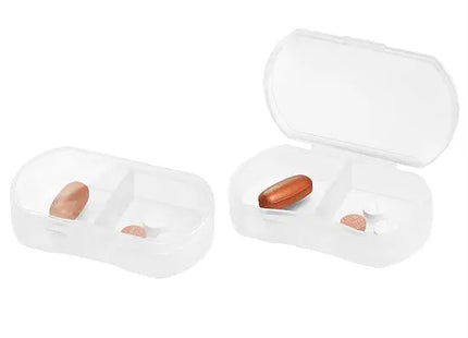 Epsilon Zweifach-Pillendose in Gefrostet Glasklar – Übersichtlich & Zugänglich TK Gruppe® Grosshandel 