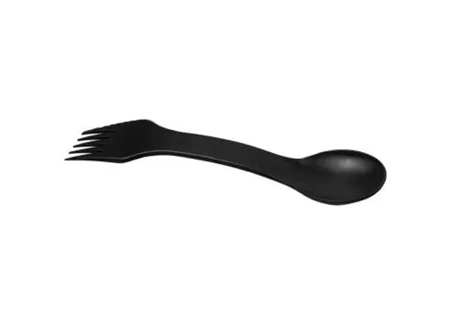 Epsy Multifunktions-Besteck 3-in-1: Löffel, Gabel, Messer in Schwarz TK Gruppe® Grosshandel 