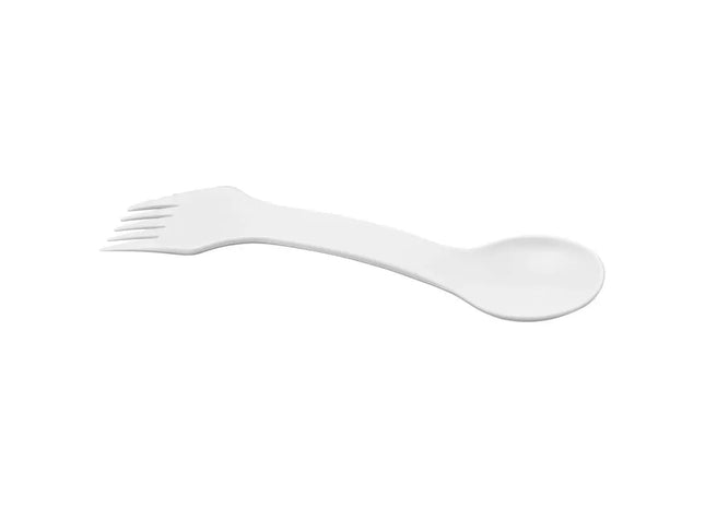 Epsy Pure Weißes 3-in-1 Besteck: Löffel, Gabel, Messer, Antimikrobiell TK Gruppe® Grosshandel 