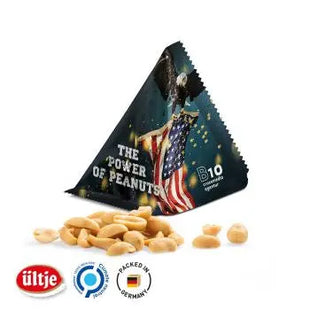 Erdnuss Snack im Tetraeder - Knackiger Genuss in innovativer Verpackung TK Gruppe® Grosshandel 
