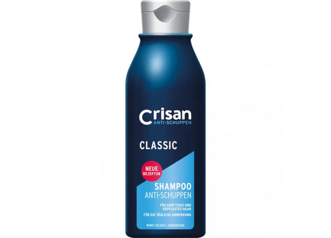 Erstellen Sie einen produktiven Titel für SEO-Listen unter Verwendung von Synonymen, Länge 100 Zeichen Crisan Shampoo 250 ml gegen Schuppen, normales Haar TK Gruppe® Grosshandel 