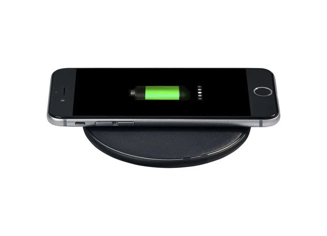 Erstellen Sie einen produktiven Titel für SEO-Listen unter Verwendung von Synonymen, Länge 100 Zeichen: Lean kabelloses 5W Ladepad - schwarz TK Gruppe® Grosshandel 