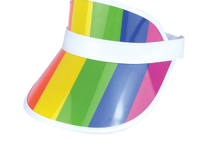 Erwachsene Pride Visiermütze | Bunte LGBT-Sonnenblende TK Gruppe® Grosshandel 