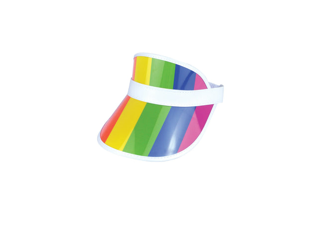 Erwachsene Pride Visiermütze | Bunte LGBT-Sonnenblende TK Gruppe® Grosshandel 