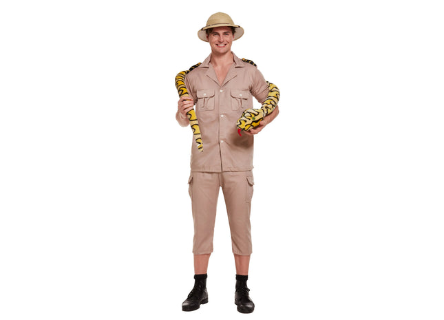 Erwachsene Safari-Entdecker Kostüm, Dschungel Forscher Outfit TK Gruppe® Grosshandel 