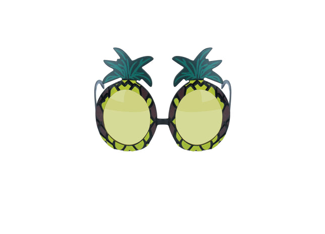 Erwachsenen-Sonnenbrille mit gelber Ananas-Glasur, UV-Schutz, Trend-Design TK Gruppe® Grosshandel 