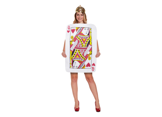 Erwachsenenkostüm Königin Der Herzen, Damen Spielkarten-Outfit, Karneval Verkleidung Queen TK Gruppe® Grosshandel 