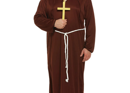 Erwachsenenkostüm Mönch, Größe XL, Authentisches Kloster-Outfit TK Gruppe® Grosshandel 