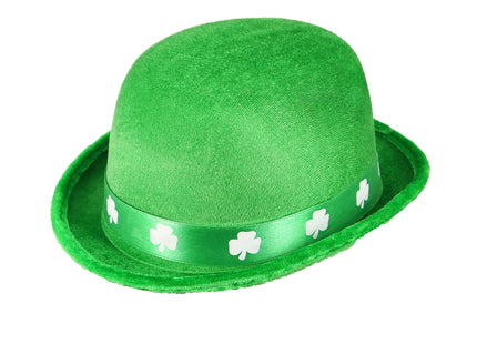 Erwachsener Irish Bowler Hut Mit Shamrock Band - Filzhut Für St. Patrick'S Day, Grün TK Gruppe® Grosshandel 