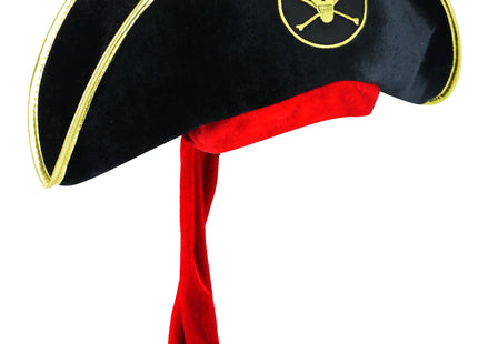 Erwachsener Piratenhut - Klassischer Freibeuterhut Für Kostümpartys & Themenveranstaltungen TK Gruppe® Grosshandel 