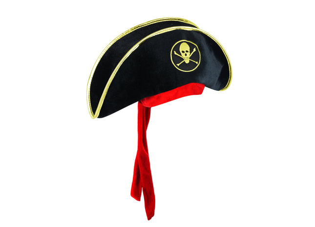 Erwachsener Piratenhut - Klassischer Freibeuterhut Für Kostümpartys & Themenveranstaltungen TK Gruppe® Grosshandel 