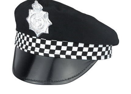 Erwachsener Polizistenhut - Klassische Polizeimütze, Verstellbar Für Kostüm & Dienst TK Gruppe® Grosshandel 