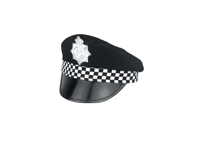 Erwachsener Polizistenhut - Klassische Polizeimütze, Verstellbar Für Kostüm & Dienst TK Gruppe® Grosshandel 