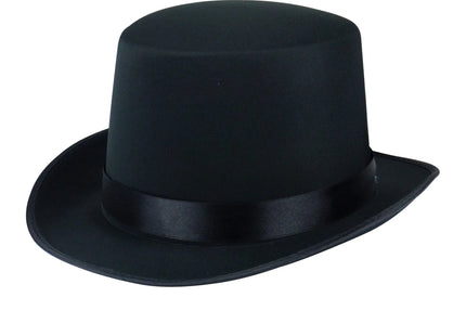 Erwachsener Schwarzer Satin Zylinderhut - Eleganter Hut Für Formelle Anlässe & Kostüme TK Gruppe® Grosshandel 