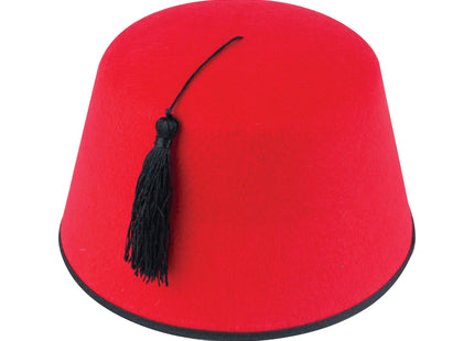 Erwachsener roter Fez-Hut 19 cm | Klassischer Hut im türkischen Stil TK Gruppe® Grosshandel 