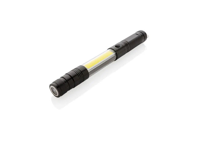 Erweiterbare COB Teleskop-Leuchte in Schwarz - Flexibel & Hell TK Gruppe® Grosshandel 