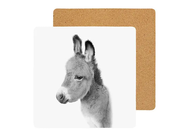 Esel-Form Korkuntersetzer - Nachhaltiger Getränkeuntersetzer, ca. 9,5x9,5cm TK Gruppe® Grosshandel 