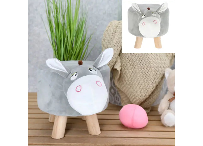 Esel Motiv-Hocker - Verspielte Sitzgelegenheit, Kompakte Höhe 30 cm TK Gruppe® Grosshandel 