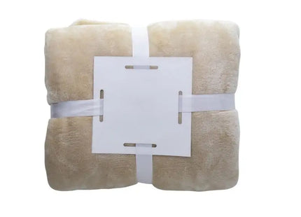 Espoo Flannel-Decke - Beige, weiche und stilvolle Decke für jede Jahreszeit TK Gruppe® Grosshandel 
