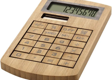 Eugene Bambus Taschenrechner – Öko-Freundlich, Naturfarben TK Gruppe® Grosshandel 