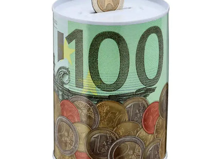 Euro-Motiv Spardose, Kompaktformat 8,5 x 11,5 cm, Ideal für Sparfüchse TK Gruppe® Grosshandel 