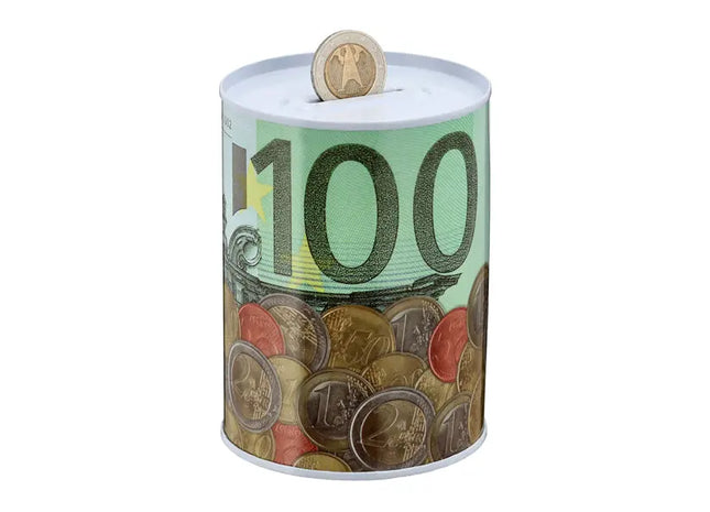 Euro-Motiv Spardose, Kompaktformat 8,5 x 11,5 cm, Ideal für Sparfüchse TK Gruppe® Grosshandel 