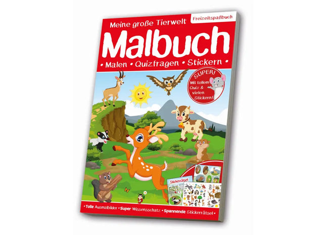 Europäische Wildnis Ausmalbuch: Entdecke Tiere und Natur Europas TK Gruppe® Grosshandel 