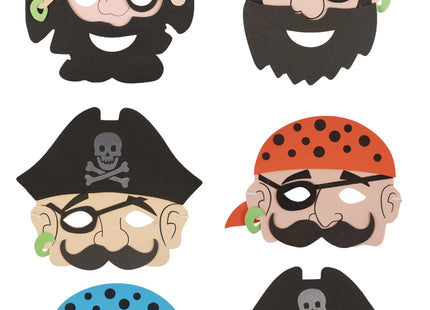 Eva Piratenmaske für Kinder, 6 verschiedene Designs - Karneval & Fasching Verkleidung TK Gruppe® Grosshandel 