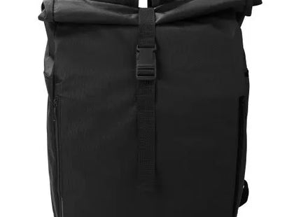 Evie Rolltop Rucksack aus rPET-Polyester 600D in Schwarz – Sicher und Trendig TK Gruppe® Grosshandel 
